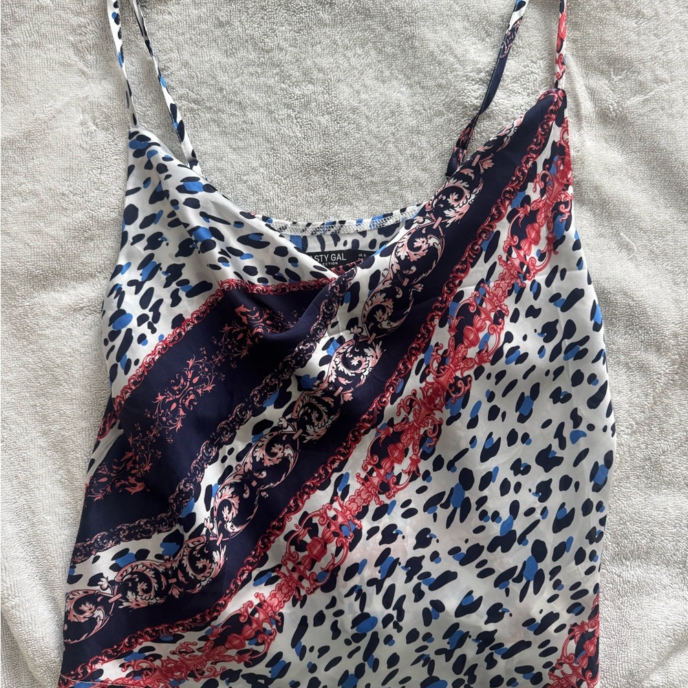 Nasty Gal Multicolor Patterned Cami Top